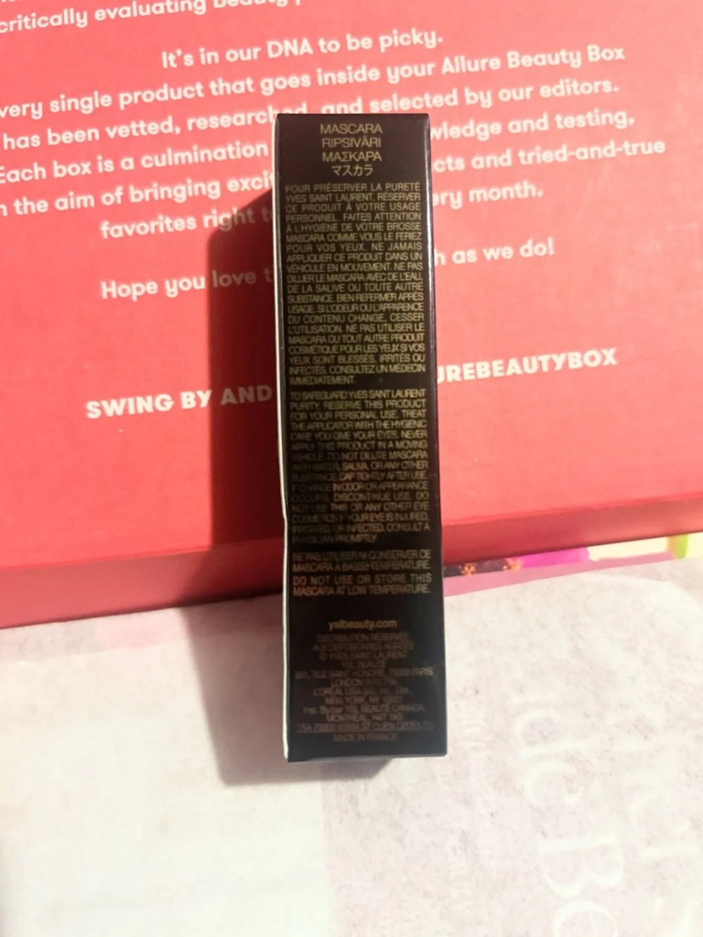 YSL Lash Clash Extreme Volume Mascara in 01 Noir Black 5mL 0.16 fl oz Travel